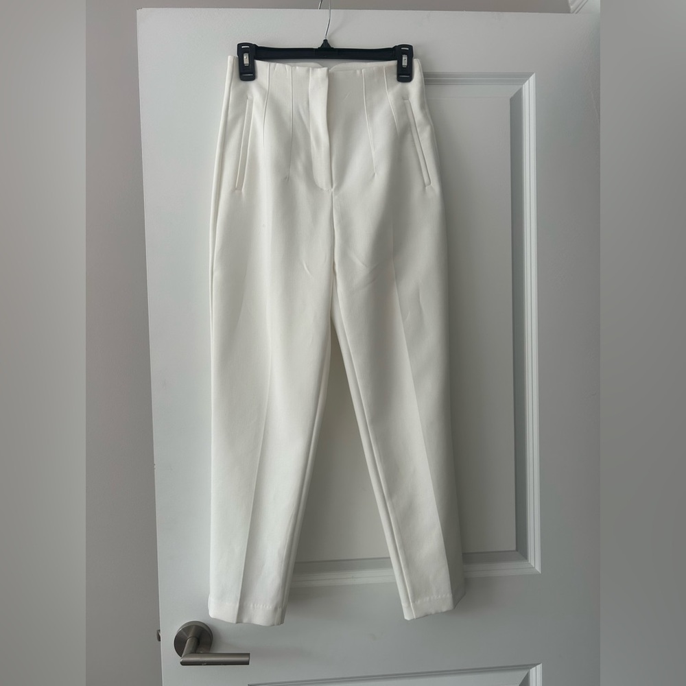 Zara Classic White Women's Trousers
